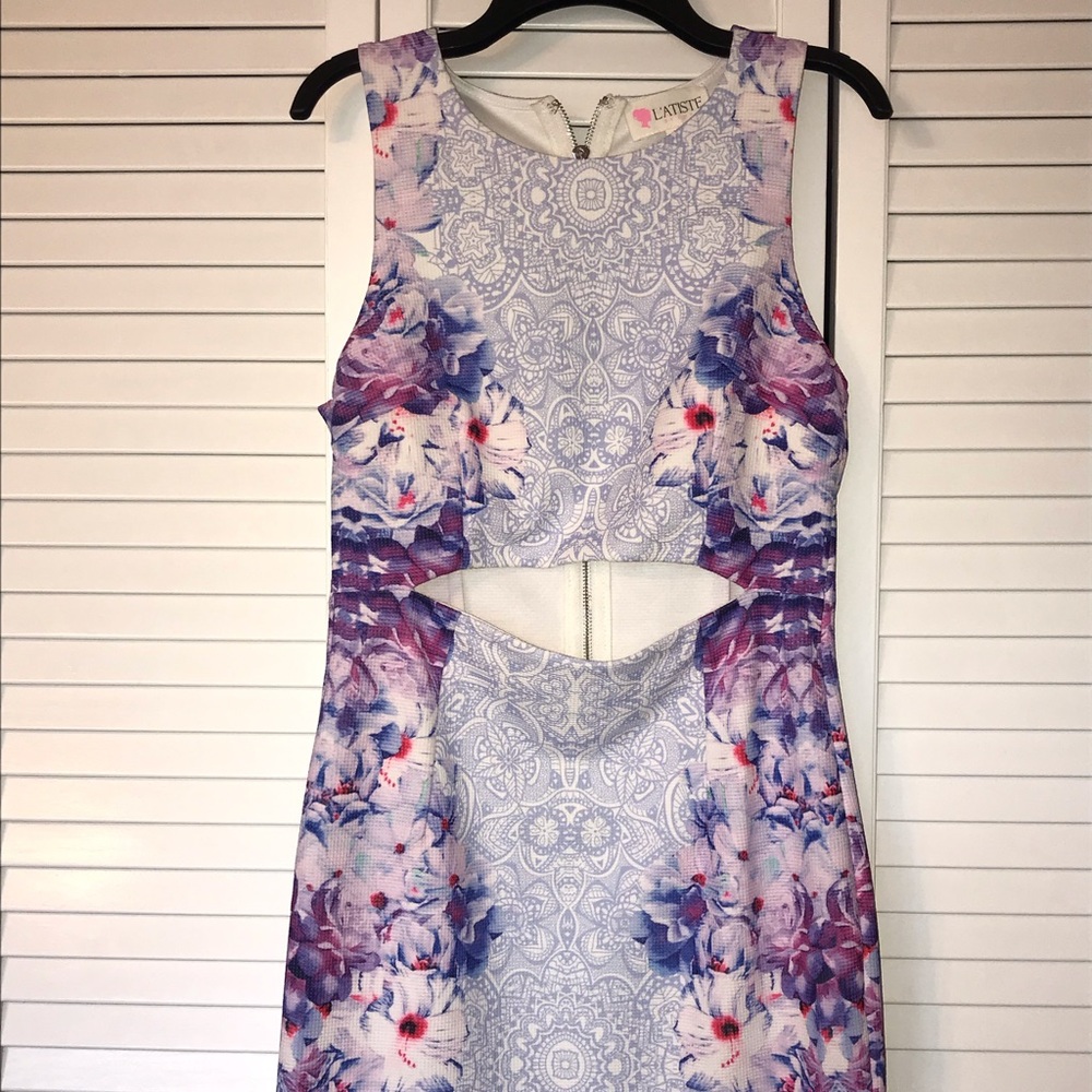 Boutique dress with front cut out
